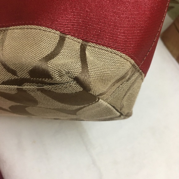 Authentic Coach Signature Striped Tote Bag - Picture 4 of 16